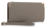 Accordion Wristlet Wallet - Taupe