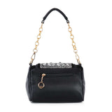 Rhinestone Design Top Flap Petite Handbag