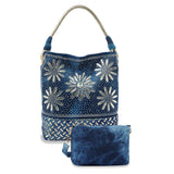 Daisy Rhinestone Tall Hobo Handbag Set