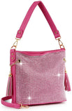 Sparkling Rhinestone Hobo Handbag