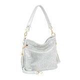 Sparkling Rhinestone Hobo Handbag