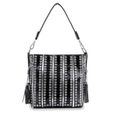 Riveted Layered Hobo Crossbody