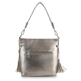 Riveted Layered Hobo Crossbody