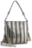 Riveted Layered Hobo Crossbody