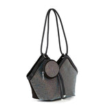 Rhinestone Covered Shoulder Bag Set