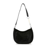 Rhinestone Accented Petite Shoulder Bag