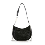 Rhinestone Accented Petite Shoulder Bag