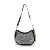 Rhinestone Accented Petite Shoulder Bag