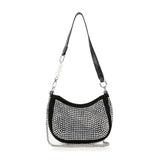 Rhinestone Accented Petite Shoulder Bag