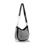 Rhinestone Accented Petite Shoulder Bag