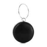 Circular Rhinestone Evening Bag