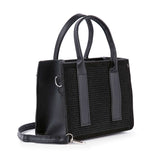 Petite Rhinestone Accented Hand Tote