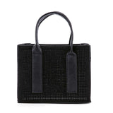 Petite Rhinestone Accented Hand Tote