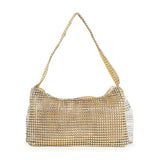 Bow Design Rhinestone Accented Evening Bag