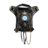 Steampunk Design Waist Pack Convertible Crossbody Bag