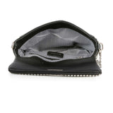 Twist Lock Rhinestone Clutch Shoulder Bag