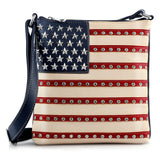 American Flag Rhinestone Crossbody Sling