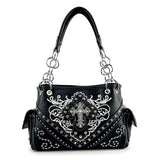 Western Rhinestone Cross Handbag