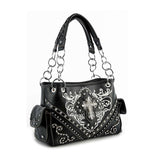 Western Rhinestone Cross Handbag