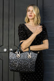 Rhinestone Ombre Design Elegant Tote