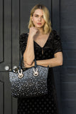Rhinestone Ombre Design Elegant Tote