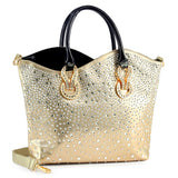 Rhinestone Ombre Design Elegant Tote