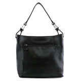 Layered Rhinestone Patterned Hobo Handbag