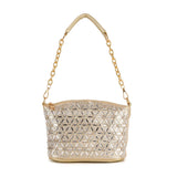 Rhinestone Covered Unique Crossbody Hobo