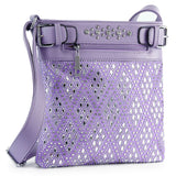 Diamond Bling Crossbody Sling - Lavender