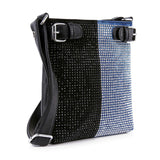 Two-Tone Rhinestone Crossbody Sling