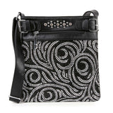 Rhinestone Design Crossbody Sling