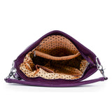 Tassel Accented Rhinestone Hobo Handbag