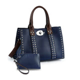 Accessorized Twist-Lock Handbag