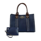 Accessorized Twist-Lock Handbag