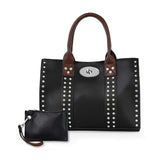 Accessorized Twist-Lock Handbag