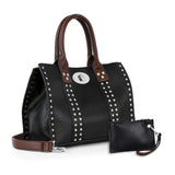 Accessorized Twist-Lock Handbag