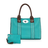 Accessorized Twist-Lock Handbag