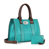 Accessorized Twist-Lock Handbag