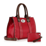 Accessorized Twist-Lock Handbag