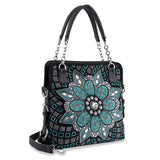 Boho Inspired Rhinestone Pattern Handbag