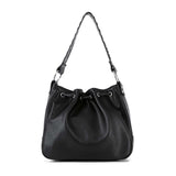 Studded Stone Drawstring Hobo Handbag