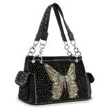 Rhinestone Butterfly Fashion Handbag