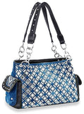 Stunning Rhinestone Pattern Shoulder Bag