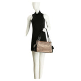 Ring Accented Sparkling Shoulder Bag