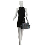 Patterned Rhinestone Shoulder Bag