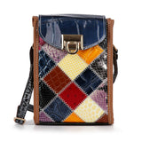 Genuine Leather Colorful Petite Crossbody Sling