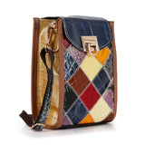 Genuine Leather Colorful Petite Crossbody Sling