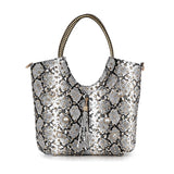 Animal Print Tasseled Bling Tote