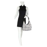Rhinestone Accented Hobo Handbag