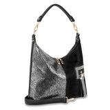 Multiple Textured Hobo Handbag